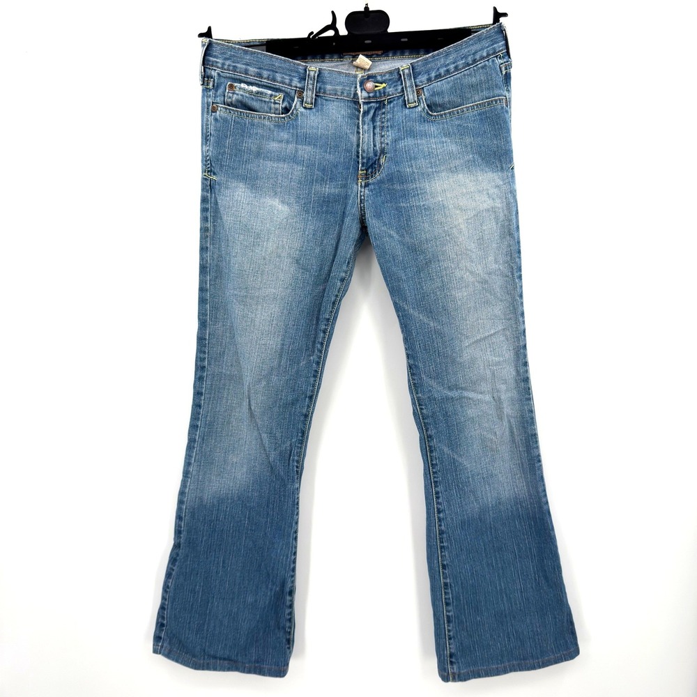 Abercrombie Fitch Madison Flare Jeans Womens Size 6R Light Wash Denim Vintage‎